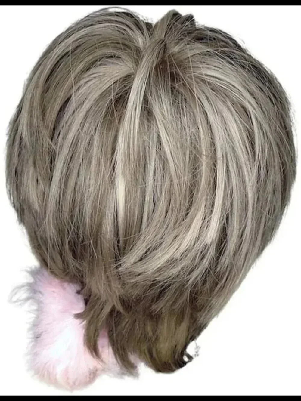 Shaggy Bob Wig, Multi-Toned Blonde, Heavy Bangs Glam Rock Courtney Love Grunge